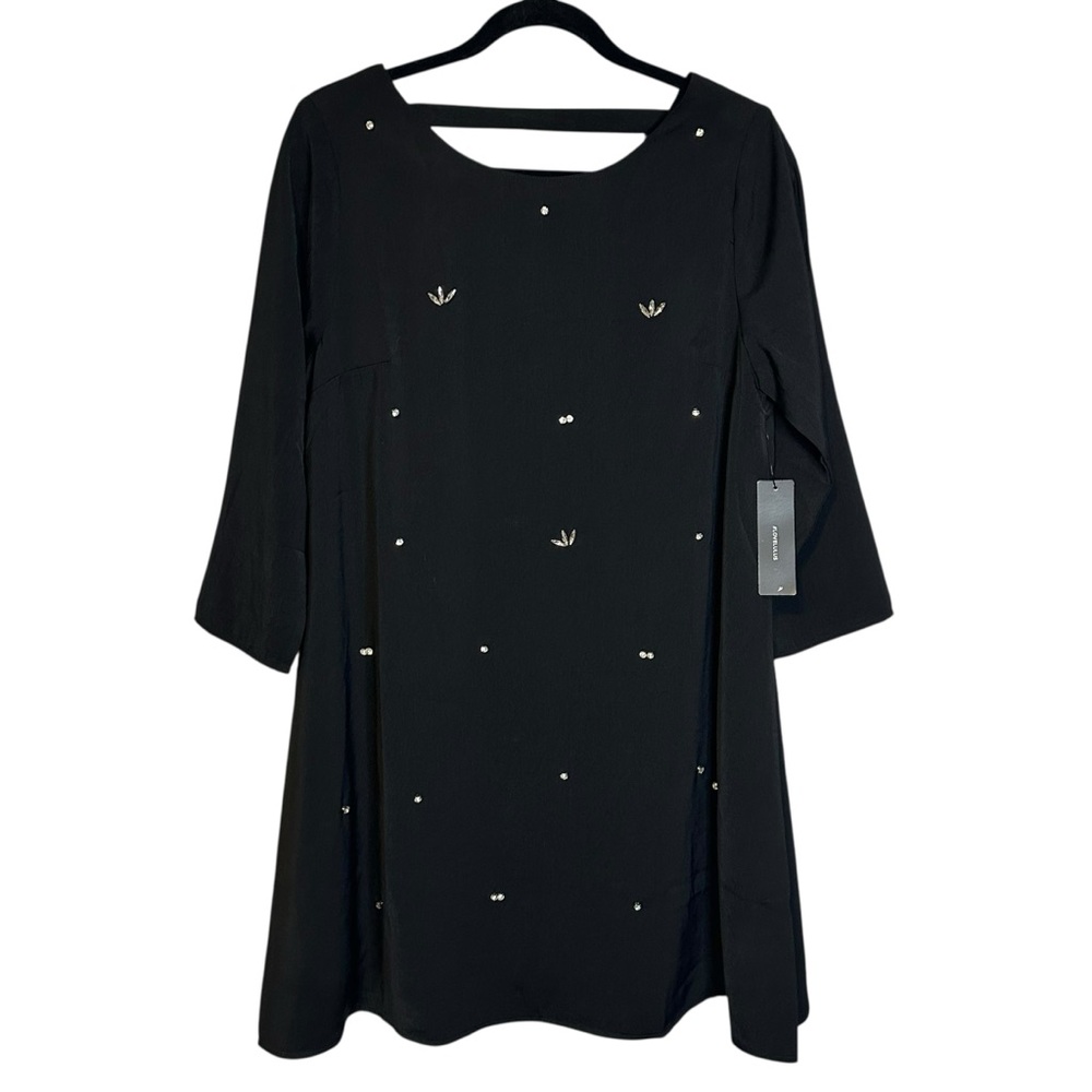 Lulus So Precious Rhinestone Swing Dress Whimsigoth Party Cocktail Size M NWT
